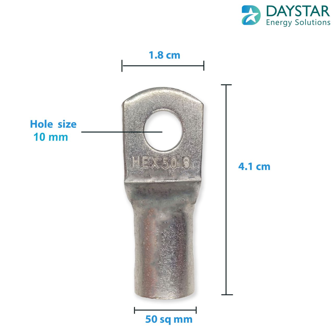50 sq.mm Copper Cable Lugs - 1 Nos 50 sq.mm Copper Cable Lugs - 1 Nos