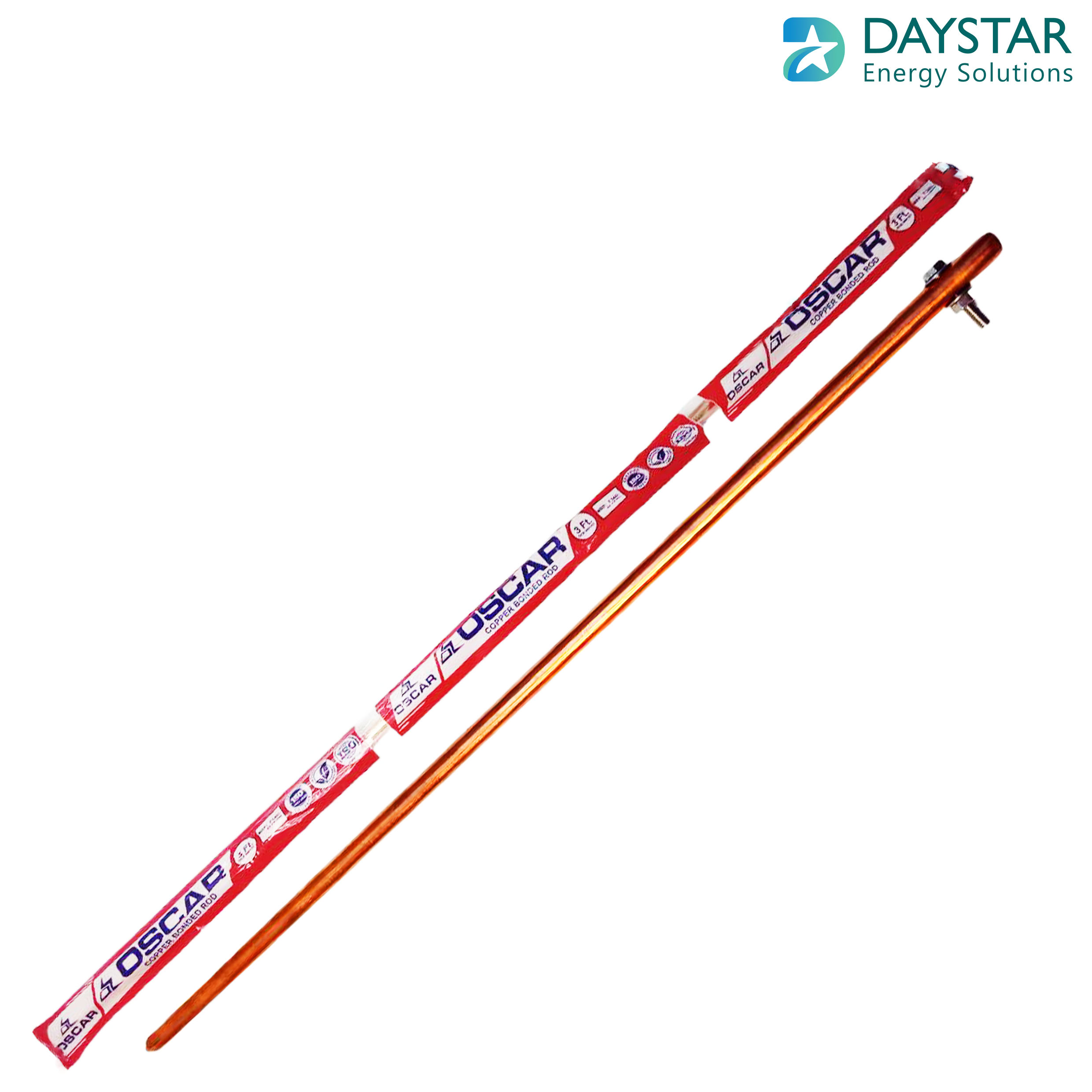 4 Feet - Copper Bonded Earth Rod 14mm - 100 Microns (14mm & 100 Microns) 4 Feet - Copper Bonded Earth Rod 14mm - 100 Microns (14mm & 100 Microns)