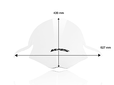 WRS Race High Windscreen Transparent for BMW S1000RR 2023 Onwards