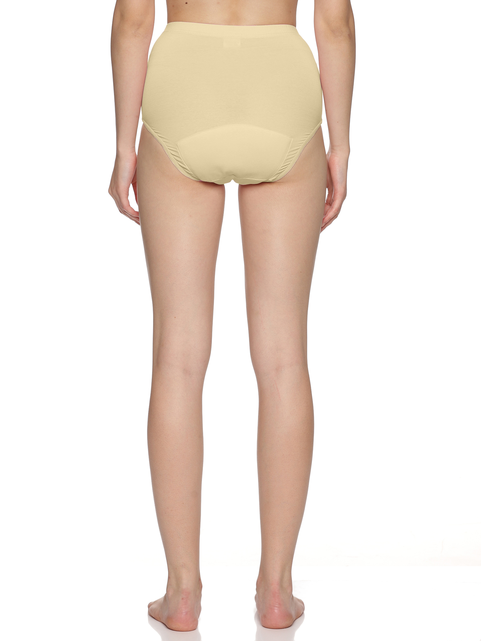 Reusable adult diaper, Washable adult diapers, Incontinence Protective Underwear for Women, High Waist Panties For Women, Leak Proof, Beige Color Heavy Flow
