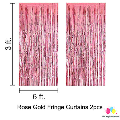 The Magic Balloons- Printed Flamingo Theme Party Decoration Combo Kit for Theme Party, Birthday, House Party Decoration Combo 38 pcs, Foil 5 pcs set, 2 Foil Curtain 1 Banner and 30 Balloons-