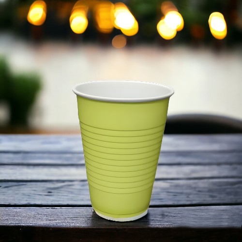 The Magic Balloons -Green Glass 360ml Reusable and Recyclable Green Drinking Cups Pack of 50pcs -12oz Leakproof Drinking Glasses Great for Cold Drinks Juices Games and More Party & Event Supplies