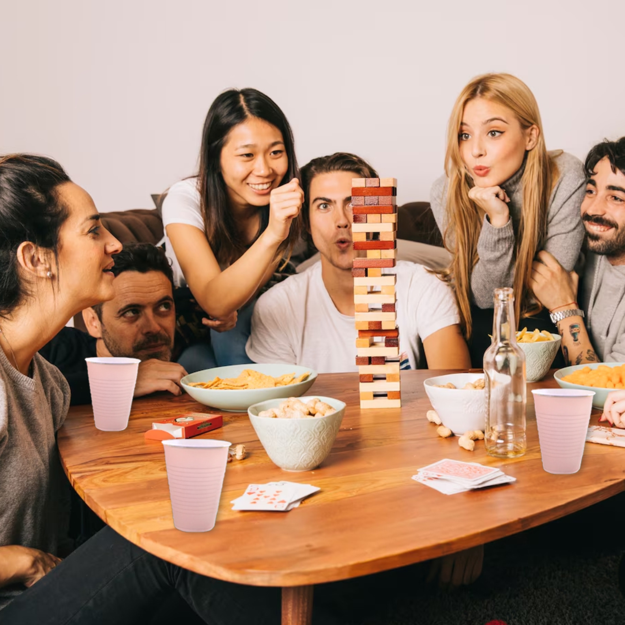 Pink Pong Glasses - Pack of 10 | 450ml | Pink Pong Glasses Cups  | Reusable Beer Pong Glasses | Eco-Friendly Party Drinking for Events & Celebrations