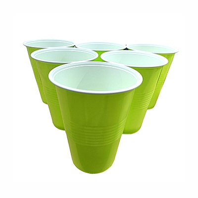 The Magic Balloons- Green Pong Glasses 450ml|- Set Of 50 |  Reusable  | Eco-Friendly  | Beer Pong  | Glasses for Diwali, Holi, New Year, Halloween, Bachelor Parties & Games