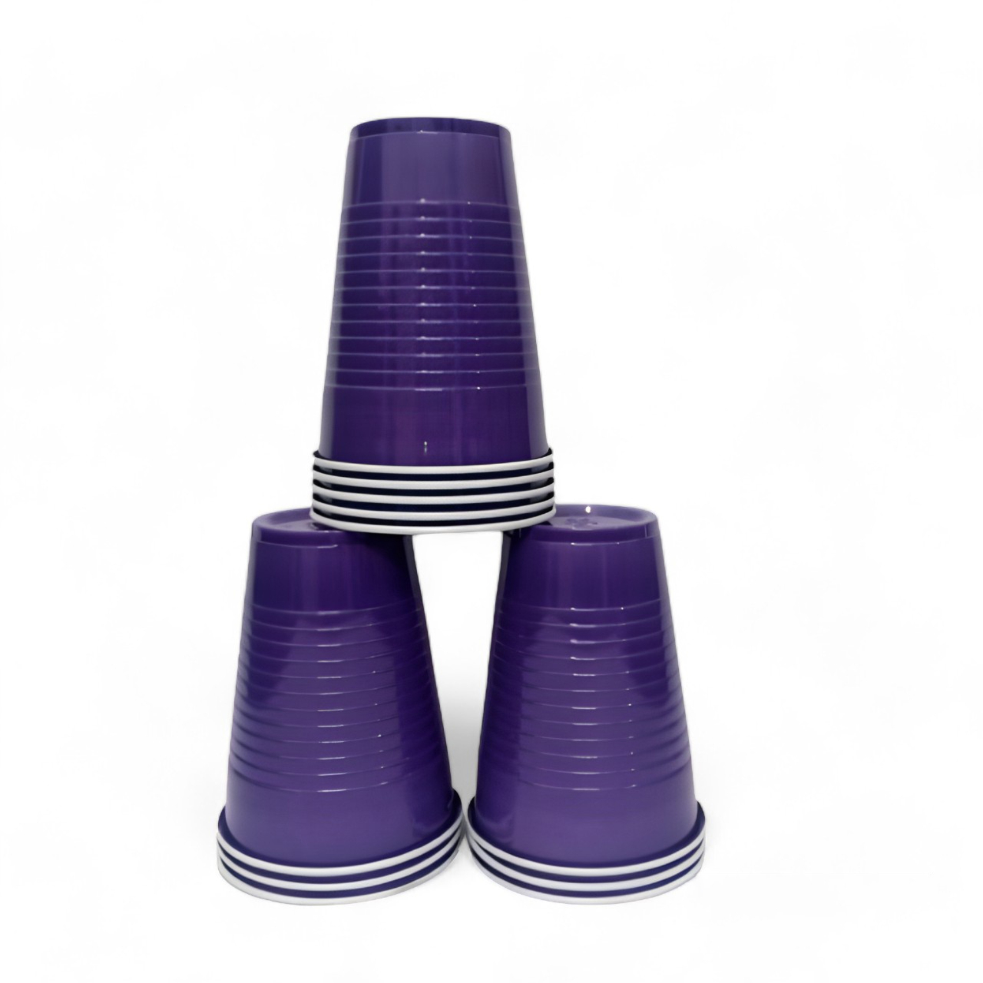 Set of 30-360ml Purple Pong Glasses | Drinking Glass for New Year, Bachelor, Retirement, Wedding, and  Parties | Party Supplies