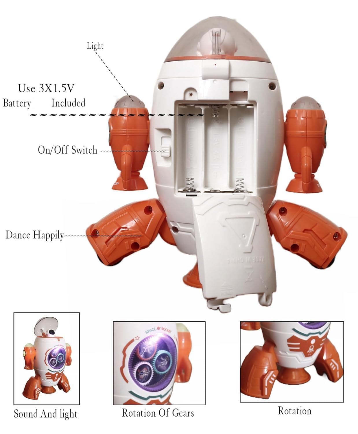 Space Rocket, Musical Toys, Dancing & Lighting Space Rocket, Musical Toys, Dancing & Lighting