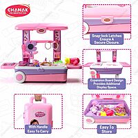 Beauty Set Suitcase On Wheel with 23 Pieces