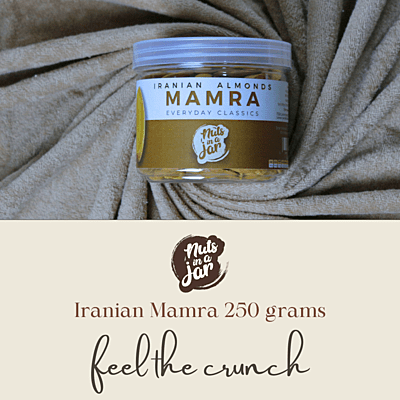 Nuts In a Jar Iranian Mamra Almonds Everyday Classics 250 Grams Nuts In a Jar Iranian Mamra Almonds Everyday Classics 250 Grams