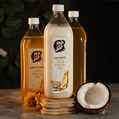 100 % Natural Nuts In A Jar Coldpress Sunflower Oil