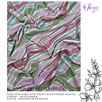 PURE LINEN SAREE YBRSLIN23604
