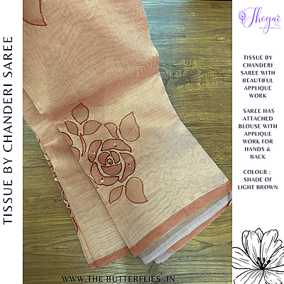 TISSUE BY CHANDERI SILK SAREE DVFSCDS23707