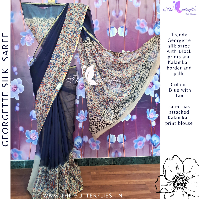 GEORGETTE SILK SAREE ORDSGRS24319 GEORGETTE SILK SAREE ORDSGRS24319