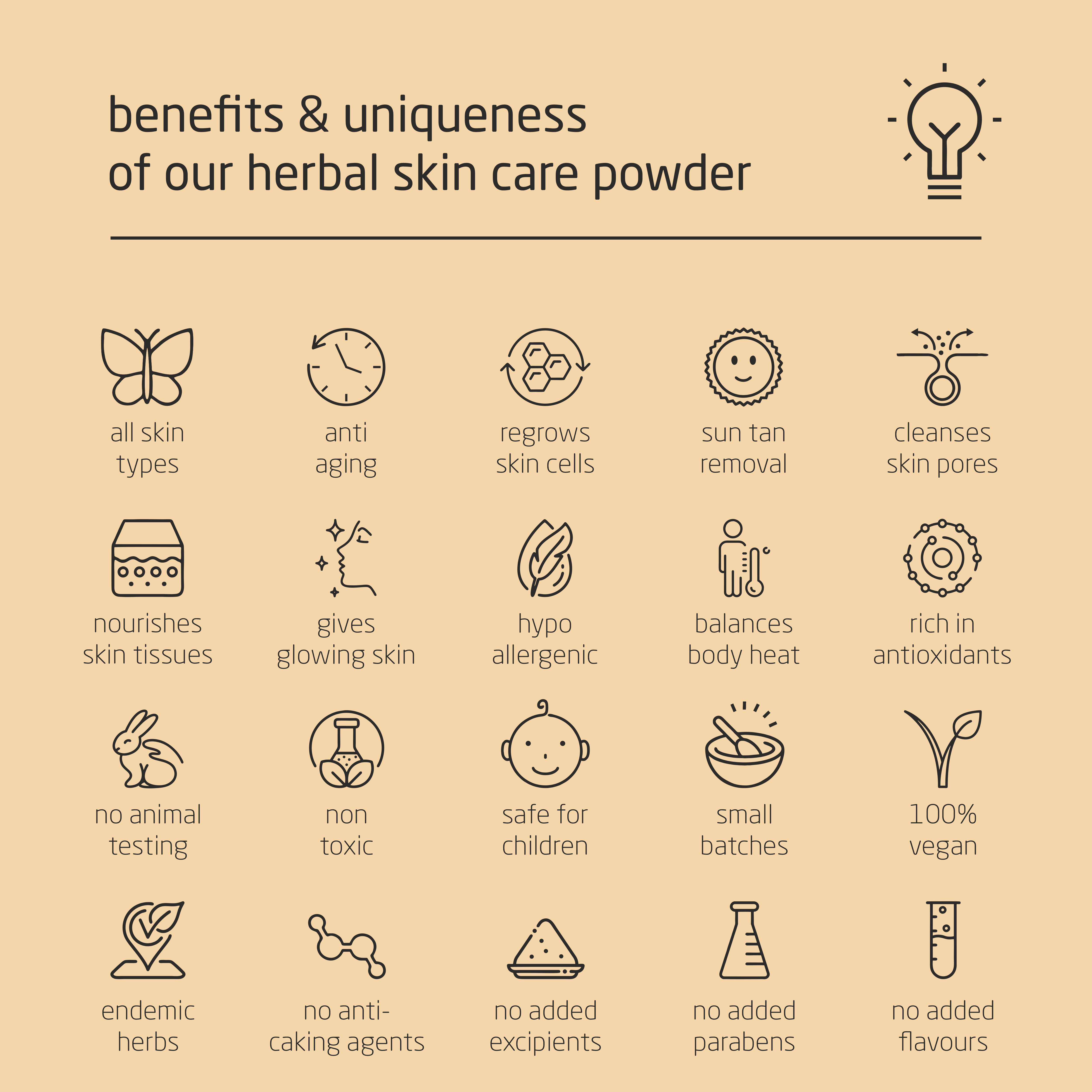 Super Premium Herbal Skin Care Powder - 100g Super Premium Herbal Skin Care Powder - 100g