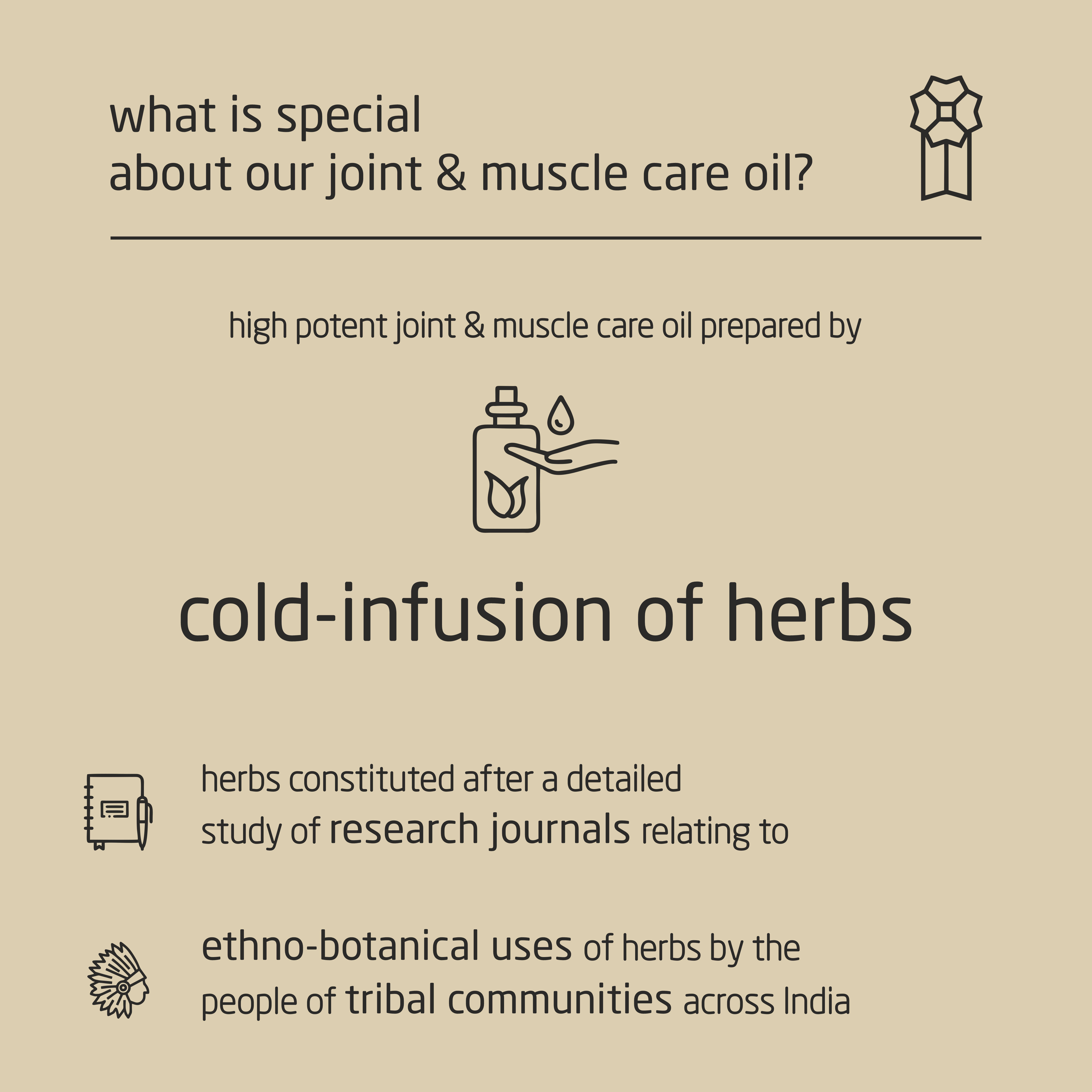 Premium Herbal Cold-Infused Joint & Muscle Care Oil - 100ml Premium Herbal Cold-Infused Joint & Muscle Care Oil - 100ml