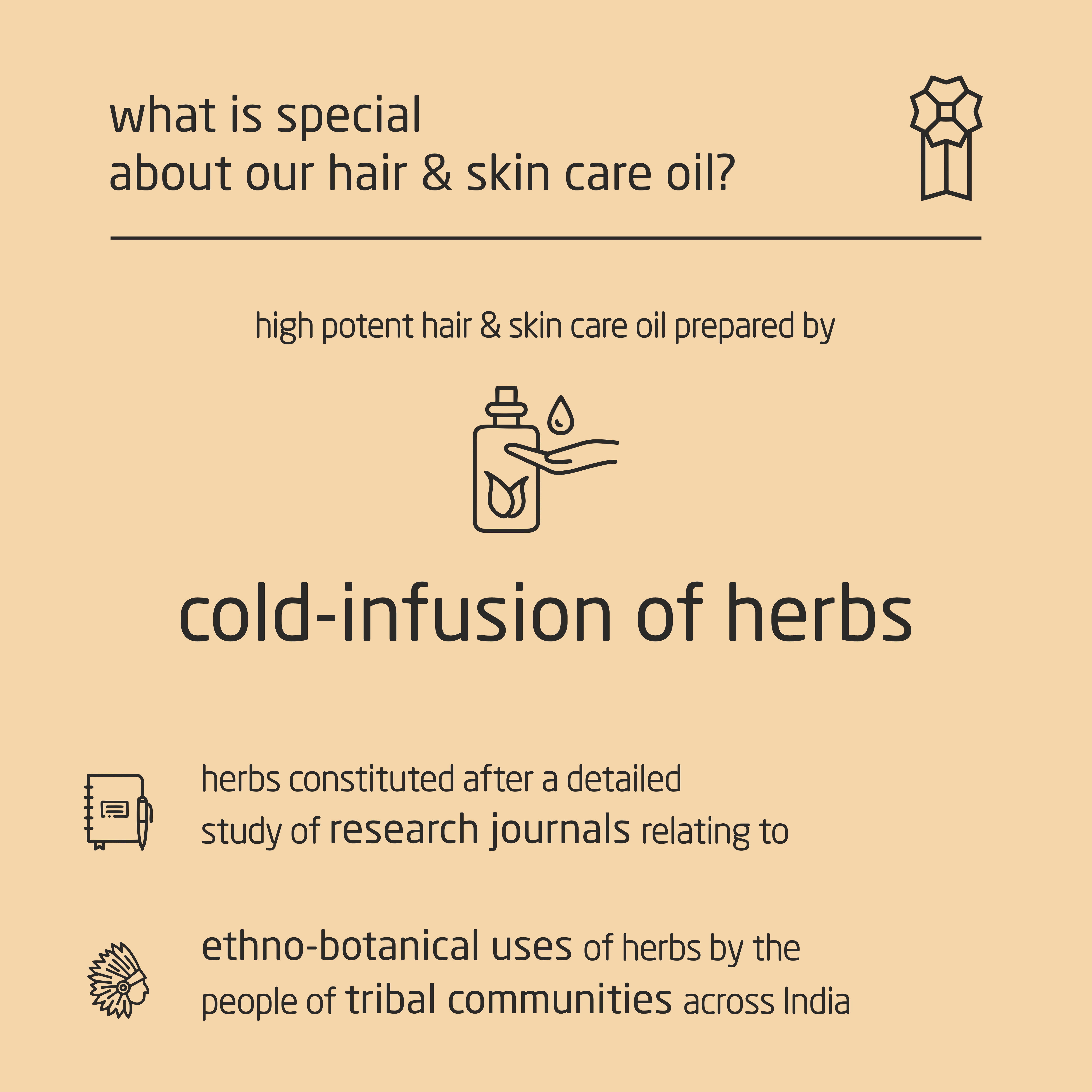 Premium Herbal Cold-Infused Hair & Skin Care Oil - 100ml Premium Herbal Cold-Infused Hair & Skin Care Oil - 100ml