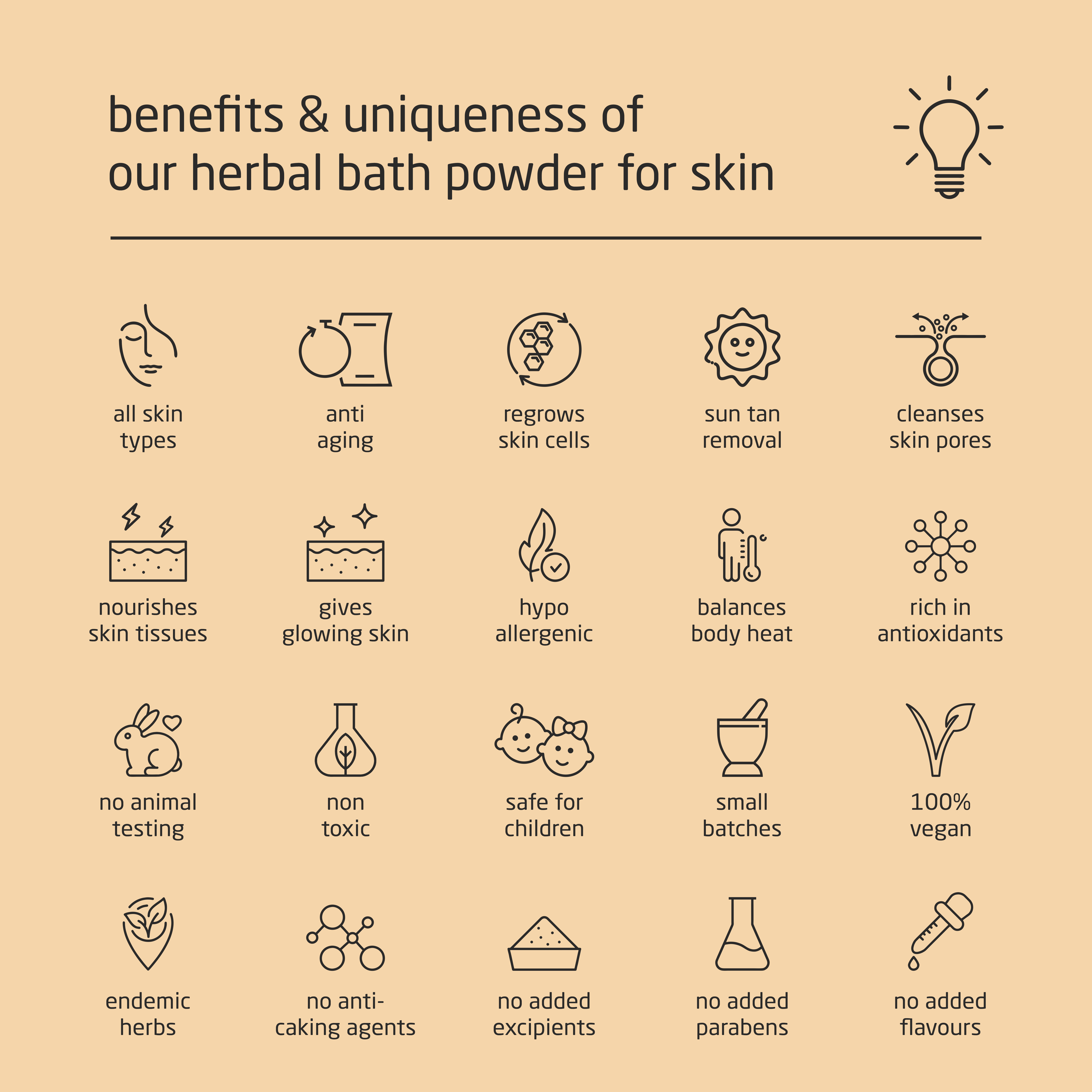 Super Premium Unisex Herbal Bath Powder for Skin - 500g Super Premium Unisex Herbal Bath Powder for Skin - 500g