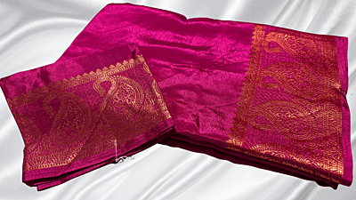 Binny Rasagulla Crepe Silk Saree - Pink