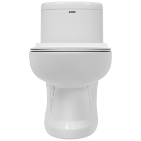 OPC-18121PP Elite Washdown One Piece Closet P Trap With Soft Close Seat Cover, Hinges, Fixing Accessories Set and Accessories Set, Cistern Fittings