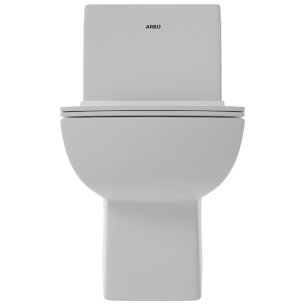 OPC-23111PP Solo Washdown One Piece Closet S Trap (9" Inch) With Soft Close Seat Cover, Hinges, Fixing Accessories Set and Accessories Set, Cistern Fittings