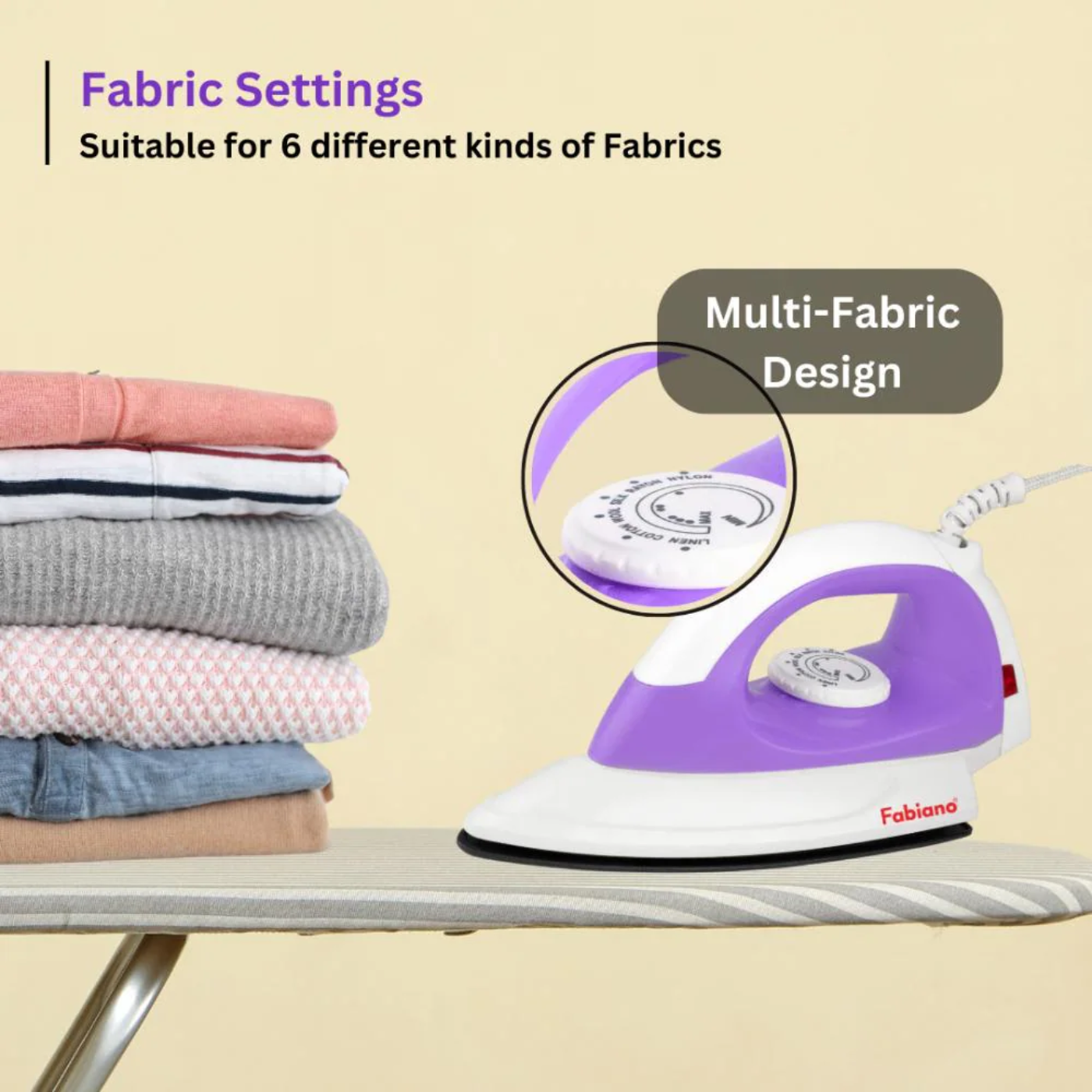 Fabiano OASIS Light Weight Dry Iron 1100 Watt Fabiano OASIS Light Weight Dry Iron 1100 Watt
