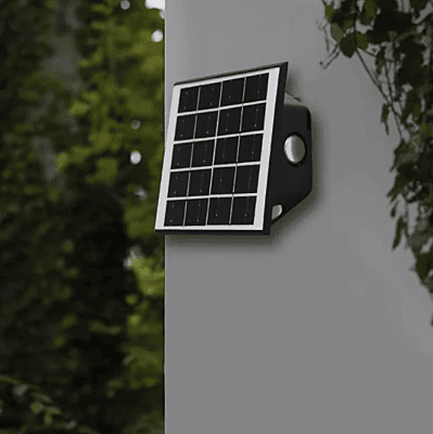 LED Solar Powered Wall Fence Light, Night Spotlight for Garden