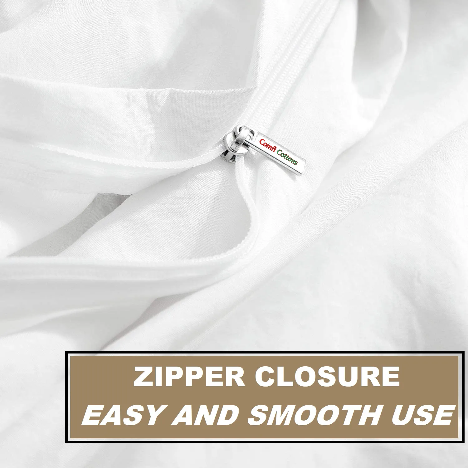 Duvet / Comforter Cover Glace Cotton 300 TC - Stripe - White Duvet / Comforter Cover Glace Cotton 300 TC - Stripe - White