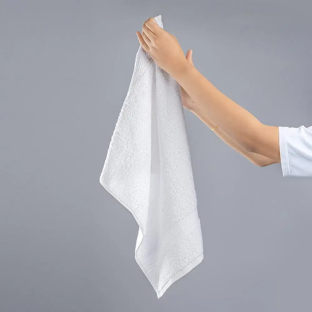 Sofrito Terry Hand Towel High Quality 100% Combed Cotton - Divine - White