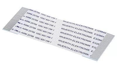 40 Pin 0.5mm Pitch 152mm Same Side Connection FFC Ribbon Flexible Flat Cable 40 Pin 0.5mm Pitch 152mm Same Side Connection FFC Ribbon Flexible Flat Cable