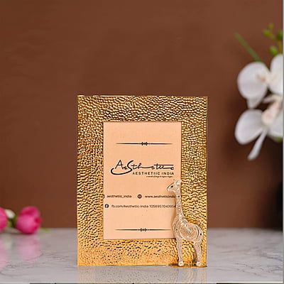 Jigsaw Giraffe Silver Photo Frame designed with Filigree Work Jigsaw Giraffe Silver Photo Frame designed with Filigree Work