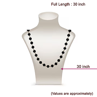925 Silver Tied Karungali Mala - 8mm, 54 Beads, 30 Inchs with lab certificate 925 Silver Tied Karungali Mala - 8mm, 54 Beads, 30 Inchs with lab certificate
