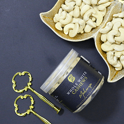 Nuts in a Jar Maharaja Whole White Cashews 250 Grams Nuts in a Jar Maharaja Whole White Cashews 250 Grams