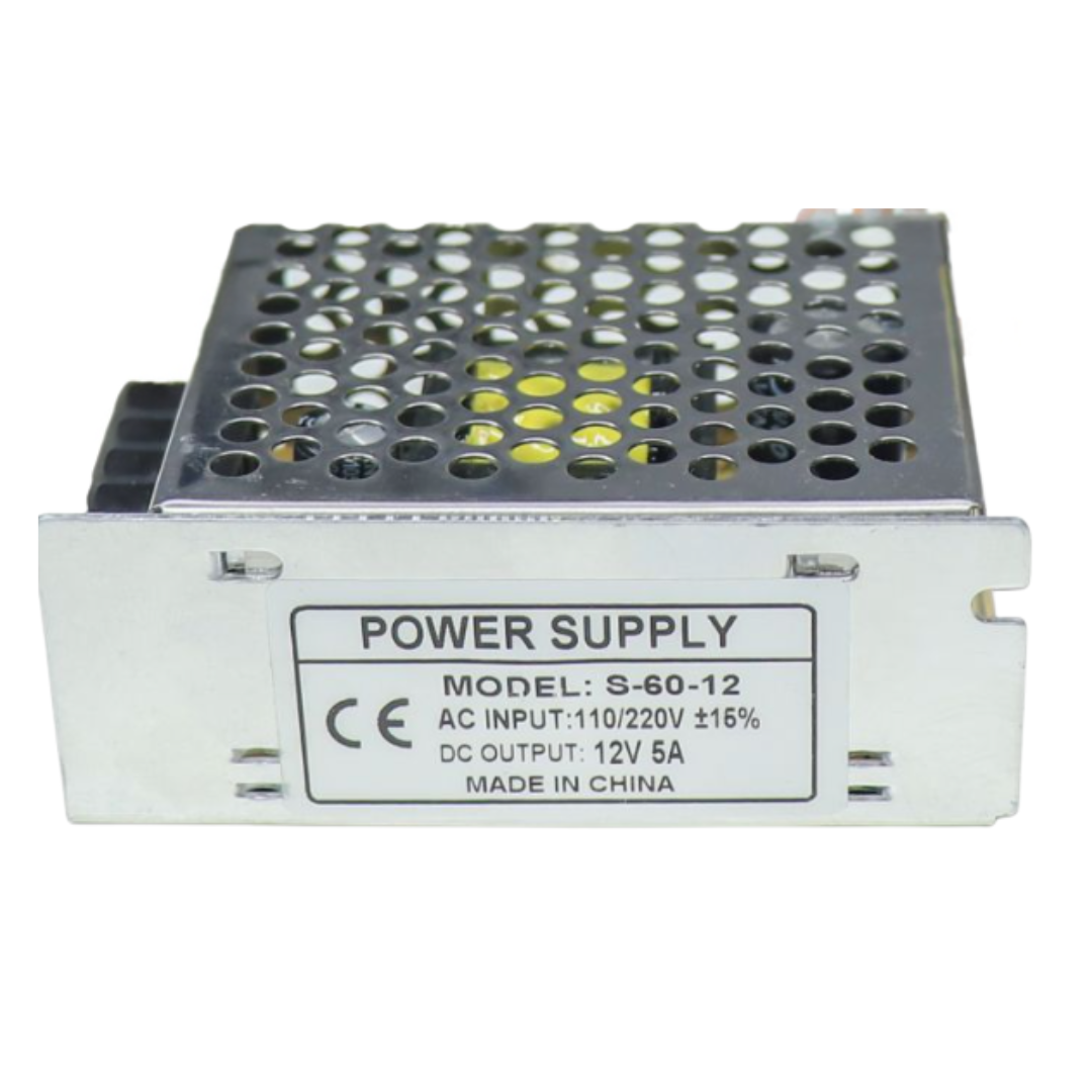 S-60-12 12V/5A 60Watt DC Output SMPS Metal Case Power Supply (AC to DC)