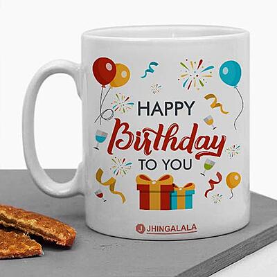 Happy Birthday to You Printed Ceramic Coffee Mug White - 11 Oz Happy Birthday to You Printed Ceramic Coffee Mug White - 11 Oz