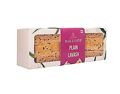 SMOOR Premium Gourmet Palak Lavash Bread 5x 100gm (Pack of 5)