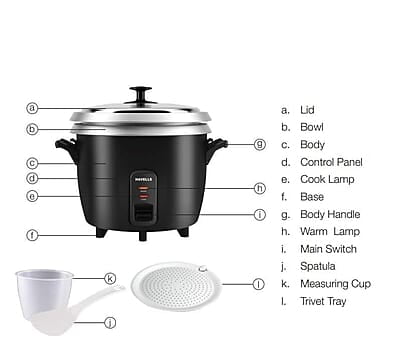 HAVELLS RISO Plus 2.8 L 2 Bowl Rice Cooker 900 W Indicator Light  mm Thick 2 inner bowl