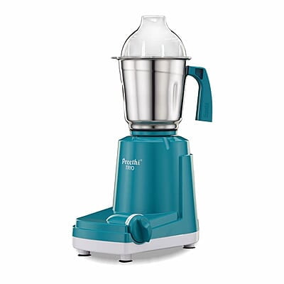 Preethi Trio mixer grinder 500 watt 3 Jars, transparent