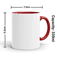 Merry Christmas Red Printed Coffee Mug | Best Gift for Friend, Family, Co-Worker