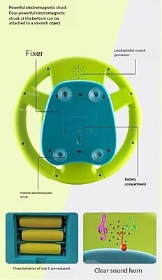 Steering Wheel Toy for Kids Simulation Driving Car Toy with Light & Sound Steering Wheel Toy for Kids Simulation Driving Car Toy with Light & Sound
