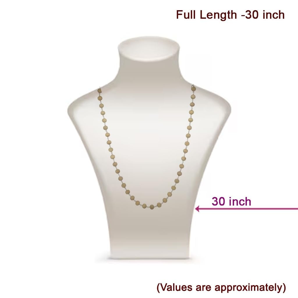 Pure Silver-Tied Tulasi Mala for Ayyappan Devotees Pure Silver-Tied Tulasi Mala for Ayyappan Devotees