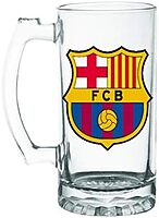 Sublimation Printed Clear Beer Mug With  Unique Beer Mug,(Pack of 1) Clear Beer Glass Mug