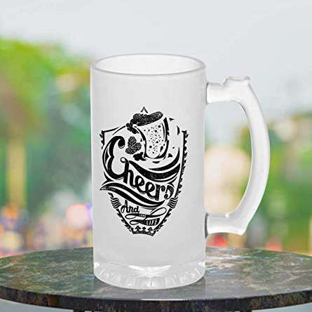Sublimation Printed Froaster Beer Mug With Cheers Theme Froasted Beer Mug Sublimation Printed Froaster Beer Mug With Cheers Theme Froasted Beer Mug