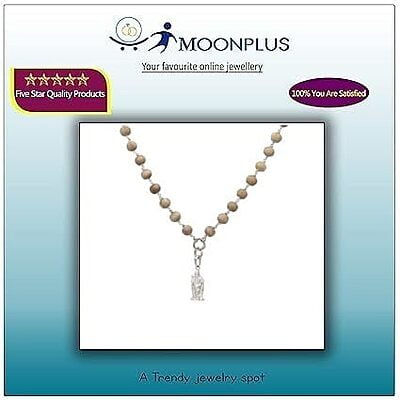 Silver Tied Tulsi Mala/Chain with murugan pendant
