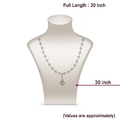 Sphatika Mala with Ayyappan Pendant Pure Quartz Crystal Mala for Devotion Sphatika Mala with Ayyappan Pendant Pure Quartz Crystal Mala for Devotion