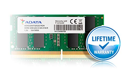 ADATA Premier (SO-DIMM) DDR4 Laptop Memory, Single RAM Module, Supports Intel & AMD CPUs, XMP Profile Support, Fast Data Transfer, Enhanced Efficiency, Without Heat Sink ADATA Premier (SO-DIMM) DDR4 Laptop Memory, Single RAM Module, Supports Intel & AMD CPUs, XMP Profile Support, Fast Data Transfer, Enhanced Efficiency, Without Heat Sink