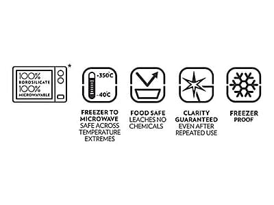 BOROSIL MICROWAVABLE KLIP - N - STORE SQUARE- 1L