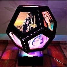 Sublimation Printed Led Rotating Lamp Hexagon 11 Photo Lamp for All Occasions (20x15x15 cm) Sublimation Printed Led Rotating Lamp Hexagon 11 Photo Lamp for All Occasions (20x15x15 cm)