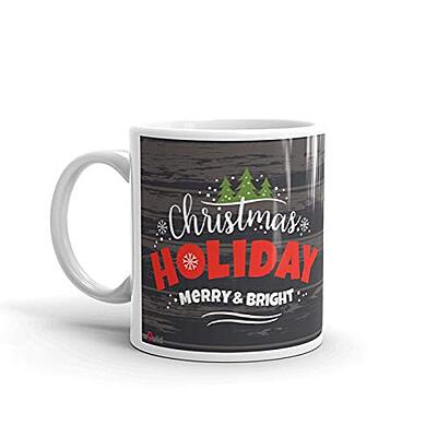Coffee Tea Mug Ceramic 350 ml | Christmas Theme Name Design Coffee Tea Mug Ceramic 350 ml | Christmas Theme Name Design