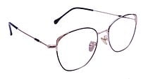Female Medium Square Spectacle Frame. Rose Gold & Black Frame Female Medium Square Spectacle Frame. Rose Gold & Black Frame