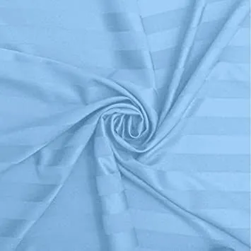Sofrito Bedsheet Glace Cotton 300 TC - Striped - Sky Blue Sofrito Bedsheet Glace Cotton 300 TC - Striped - Sky Blue