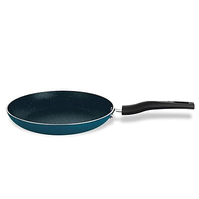 Borosil ProChef Non-Stick Fry Pan, 20 cm, Gas Stove Compatible, Thick Uniform Body for Even Heating, Metal Spoon Friendly, PFOA Free, Blue Exterior, Stir Frying Pan for Eggs, Cutlets, 1 Year Warranty